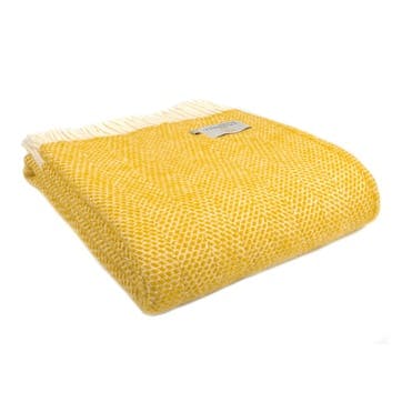 Beehive Throw 150 x 183cm, Yellow