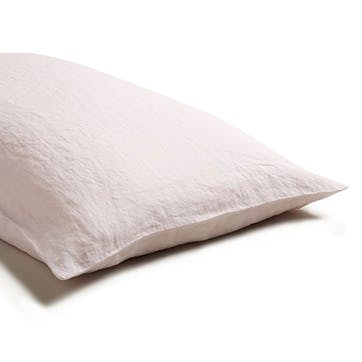 Pair of Standard Pillowcases Blush Pink
