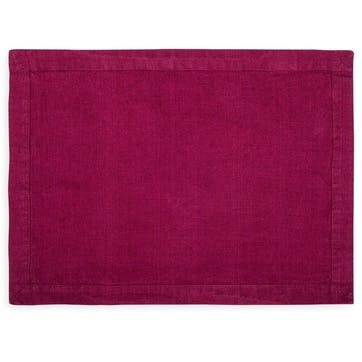 Linen Placemat, Wine Red