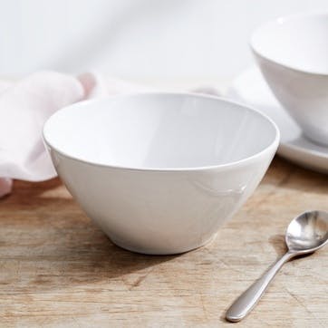 Portobello Cereal Bowl White, D15cm