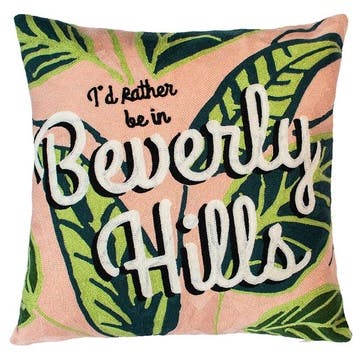 Beverley Hills Cushion 45 x 45cm, Pink/Green