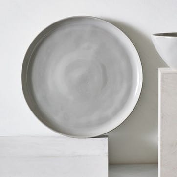 Portobello Dinner Plate, Grey