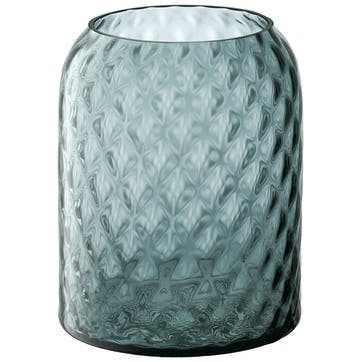 Dapple Vase/Lantern H16cm, Water Blue