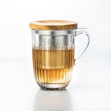 Ouessant Infuser Mug 360ml, Clear