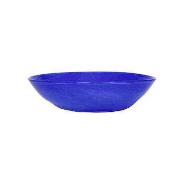 Kojo  Glass Bowl D21cm, Optic Blue