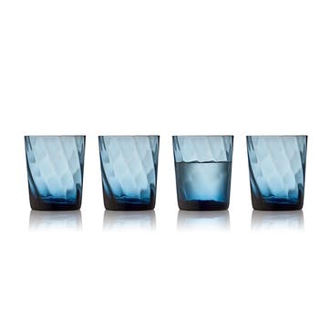 Vienna Set of 4 Tumblers, 300ml, Blue