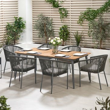 Reims Dining Set, Grey