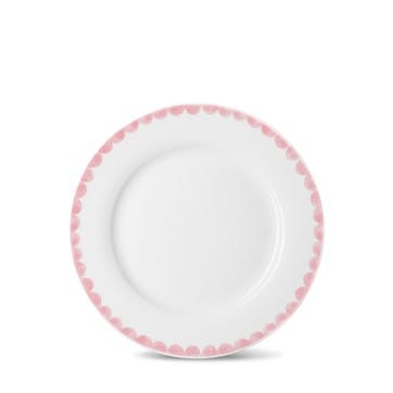 Scallop Side Plate D20cm, Pink