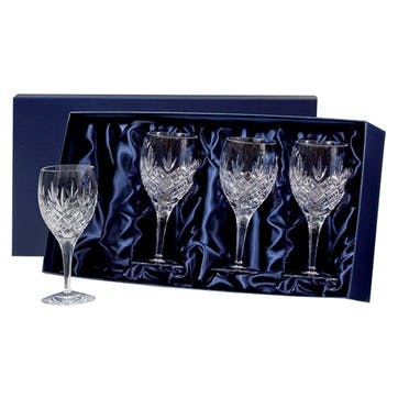 Edinburgh Large Crystal Wine Glasses, Set of 4