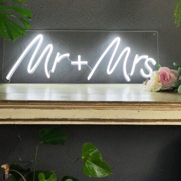 'Mr + Mrs' LED Neon Light