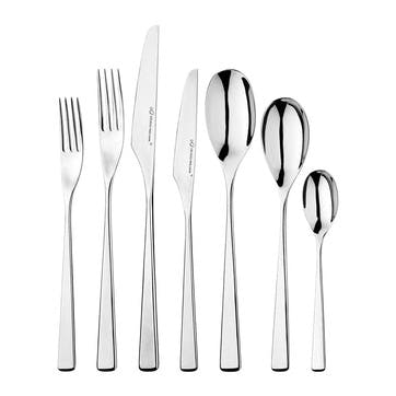 42 piece set, Studio William, Tilia, mirror finish stainless steel