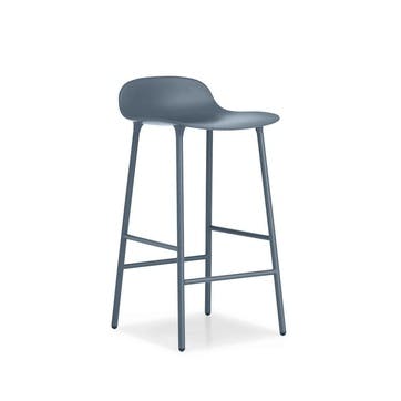 Form Bar Stool D44 x H87cm Blue