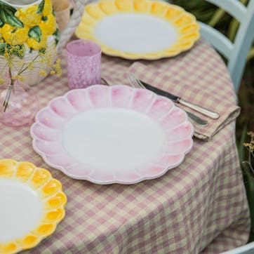 Lido Set of 4 Dinner Plates D29cm, Pink