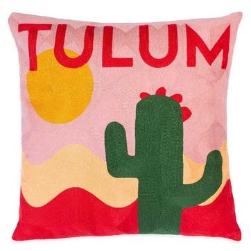 Tulum Cushion 45 x 45cm, Pink