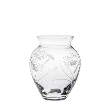 Dragonfly Large Posy Vase H18cm, Clear