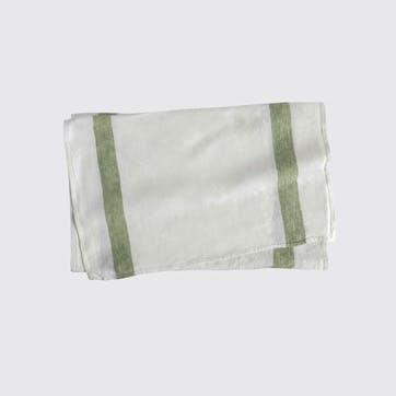 Arles Stripe Table Runner H150 x W47cm, Olive