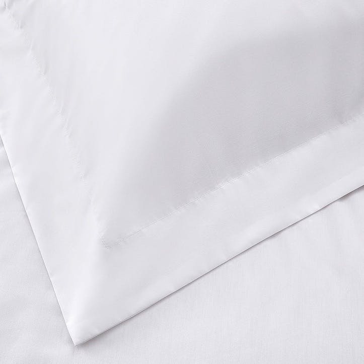 Essentials Egyptian Cotton 200 Thread Count Duvet Cover, Double, White
