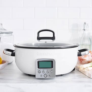 Non-Stick Multicooker, 5.6L, Cream