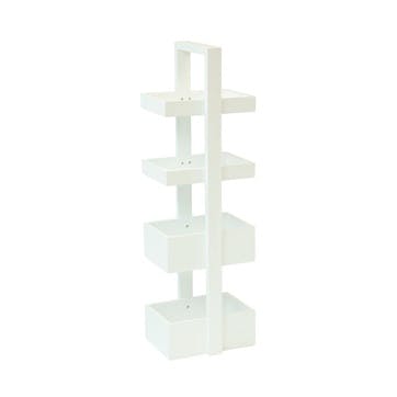 Brights Mount Fuji 4 Tray Caddy, White Gloss