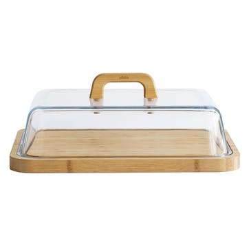 Bamboo Cheese Box, Clear