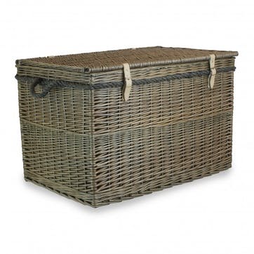 Antique Wash Storage Hamper, 29"