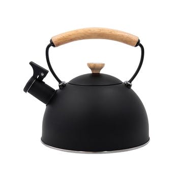 Whistling Kettle Wood Handle 2.5L, Black