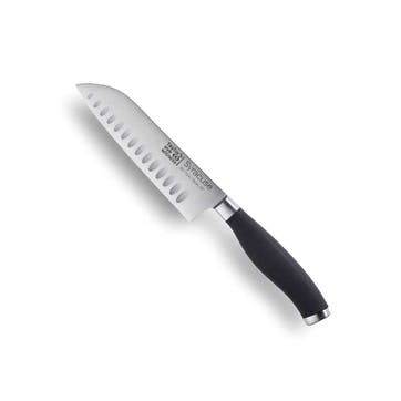 Syracuse Soft Grip Santoku Knife 13cm, Black