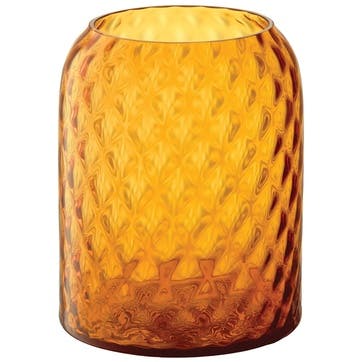 Dapple Vase/Lantern H16cm, Sun Amber