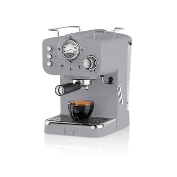 Retro Espresso Machine, Grey