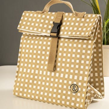 Cooler Lunch Bag - Gingham L26cm X W18cm, Multi