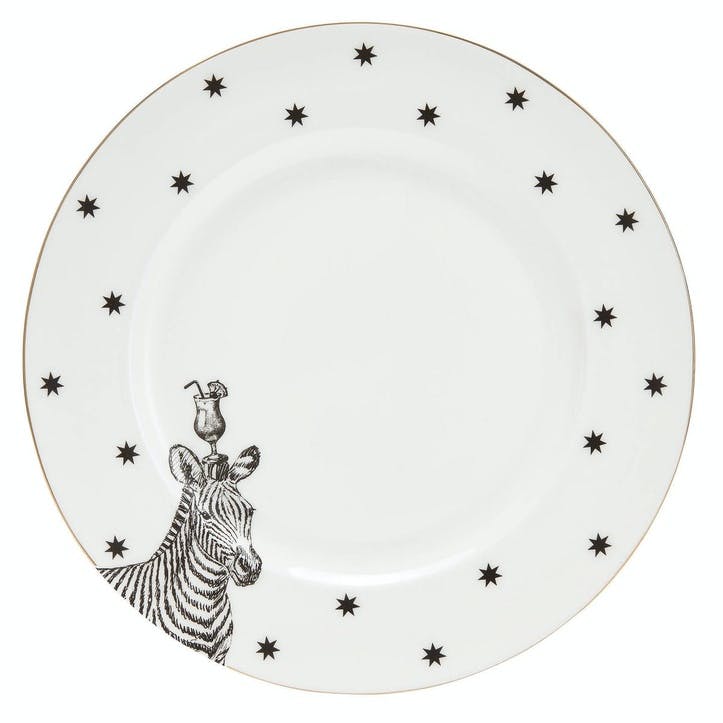 Party Zebra Dinner Plate