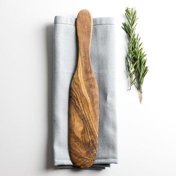 Traditional Olive Wood Pancake & Omelette Spatula - 29cm