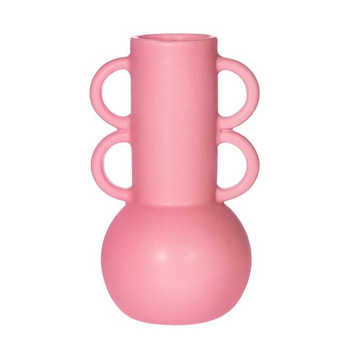 Amphora Vase, H20cm, Bubblegum Pink