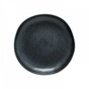 Livia Set of 6 Dinner Plates D28cm, Matte Black