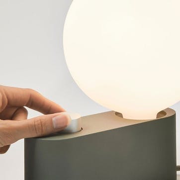 Alumina Lamp with Sphere, Sage