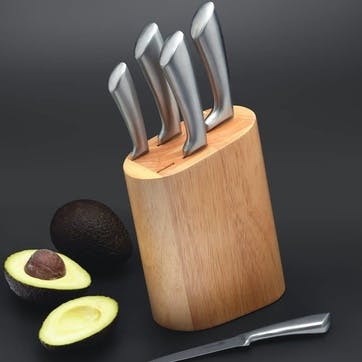 Sabre 5 Piece Knife Set with Wooden Block