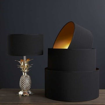 Black & Gold 12" Lamp Shade