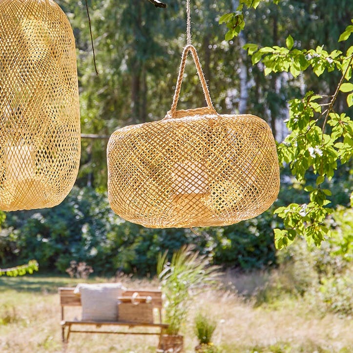 Musu Lantern H32cm, Natural