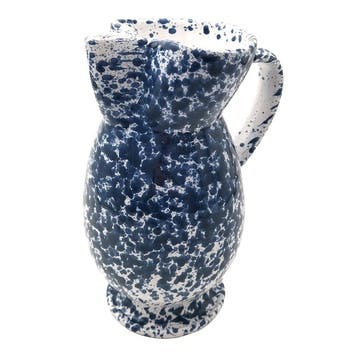 Splatter Jug H23cm, Blue