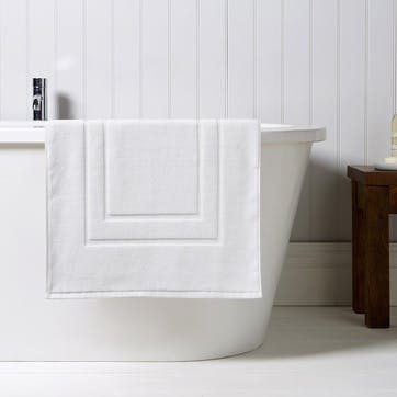 Brixton Shower Mat, White