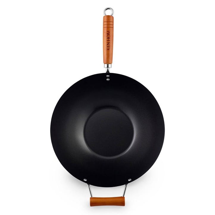 Classic Carbon Steel Wok, 35cm