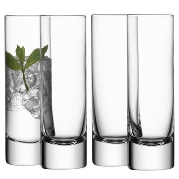 LSA Bar Long Drink Glass, 250 ml, Set of 4