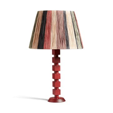 Huxley Table Lamp H45cm, Brushed Red
