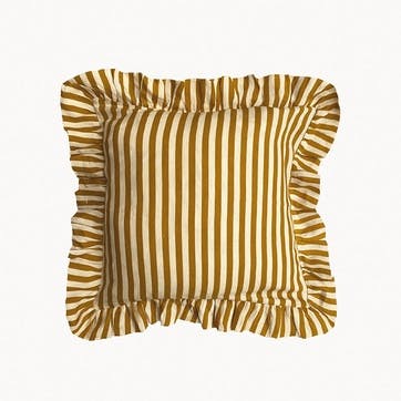 Candy Stripe Cushion Cover 45 x 45 cm, Ochre