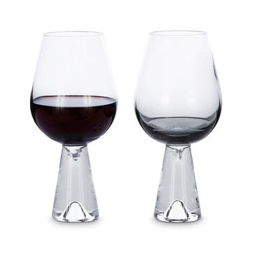 Tank Wine Glasses, Set of 2, Black