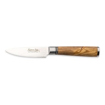 Katana Saya Olive Wood Paring Knife 9cm Damascus Blade,