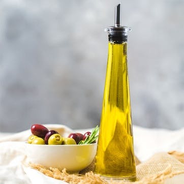 Italian Glass Oil & Vinegar Bottle