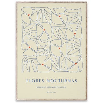 Flores Nocturnas 01 Art Print 50 x 70cm,