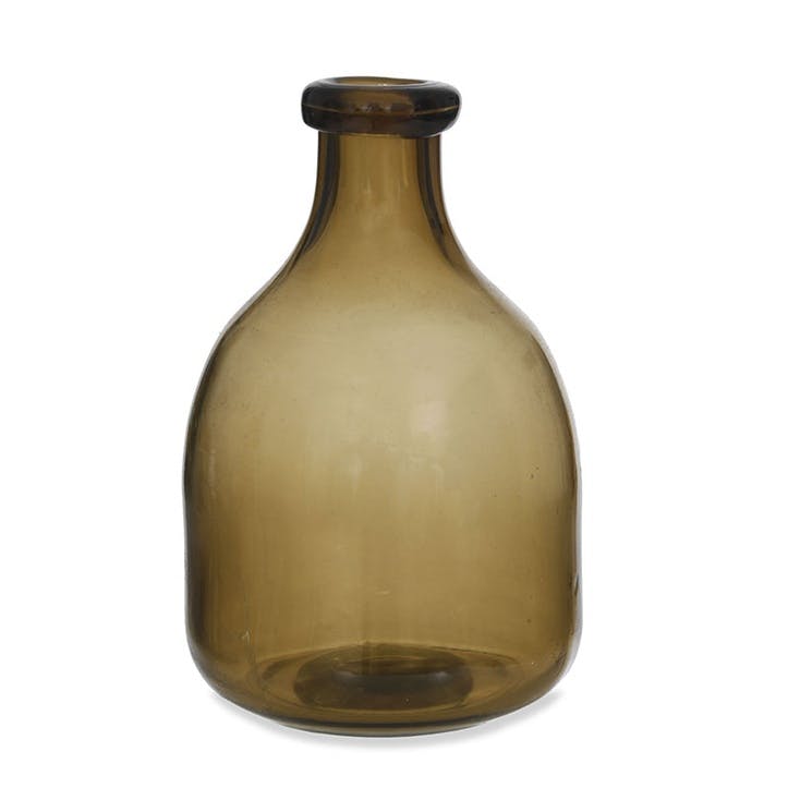 Clearwell Bottle Vase H19cm, Chesnut