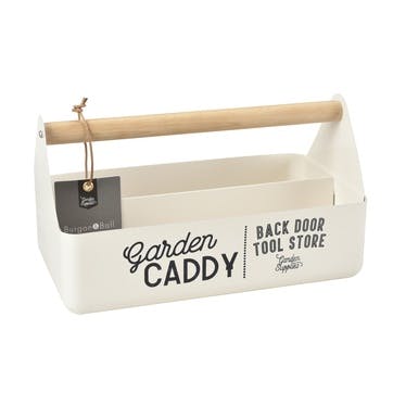 Enamelware Garden Caddy, Stone